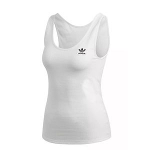 Adidas Originals White Tank Top - Women’s XXS (FM2605) 2XS